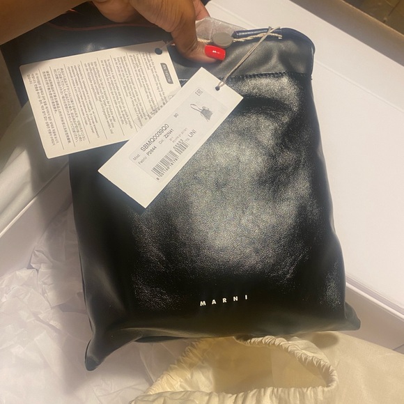 MARNI SBMQ0039Q0 MUSEO SOFT BAG Navy/Black